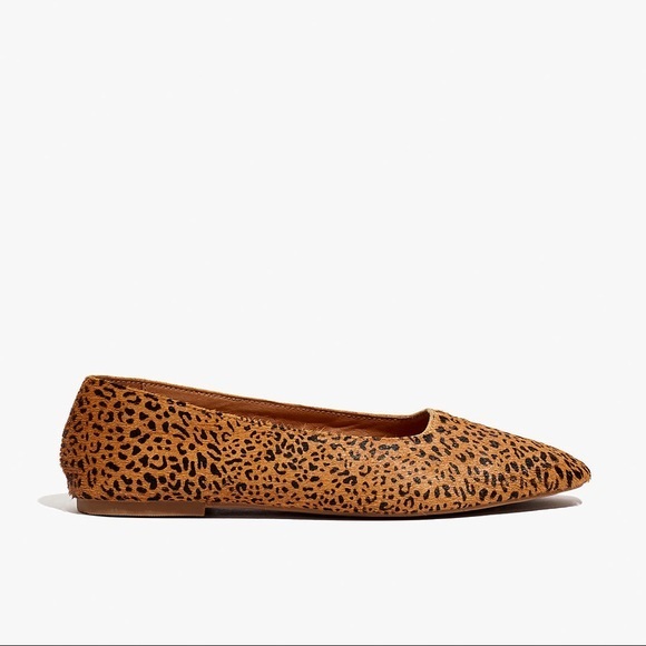 Madewell The Cory Flats Leopard Calf Hair size 7.5 Like New - Picture 11 of 12